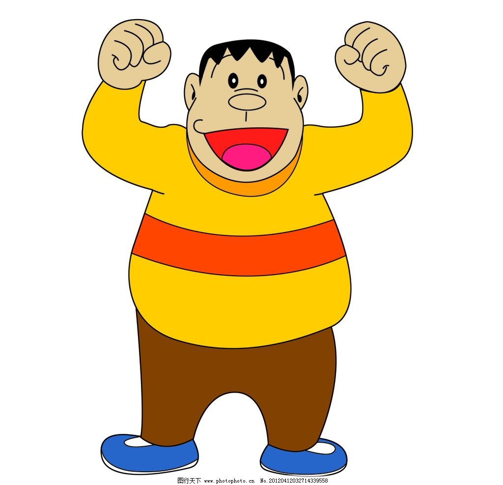 胖虎 机器猫图片