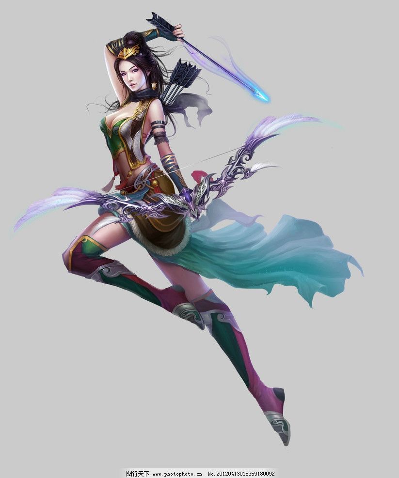 圣域传奇 美女 魔法 梦幻 魔幻 奇幻 游戏 原画 cg 人物素材 动漫人