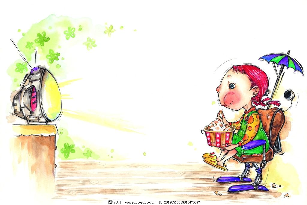 水彩画 童年 手绘图 手绘插画 童年生活 看电视 电视 电视机 爆米花 沙发 雨伞 拖鞋 儿童生活 游戏 童年游戏 快乐时光 水粉画 插画 梦想 生活 彩粉画 蜡笔画 彩铅画 儿童画 卡通画 植物 花草 玩耍 人物插画 手绘人物 卡通插画 花朵 绘画书法 文化艺术 设计 350DPI JPG