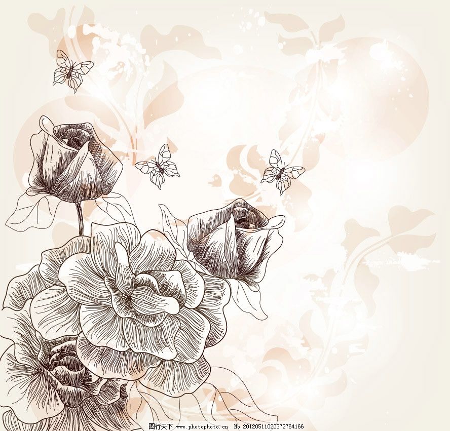梦幻古典花纹花朵 玫瑰蝴蝶 欧式 古典 花纹 花朵 花边 鲜花 花卉 时尚 潮流 梦幻 玫瑰 蝴蝶 浪漫 婚纱 婚礼 欧式花纹 古典花纹 梦幻花纹 时尚花纹 线条 手绘 装饰 设计 背景 矢量 手绘花纹古典花纹底纹 花纹花边 底纹边框 EPS