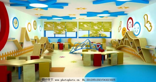 幼儿园阅览室图片_其他_3D设计_图行天下图库