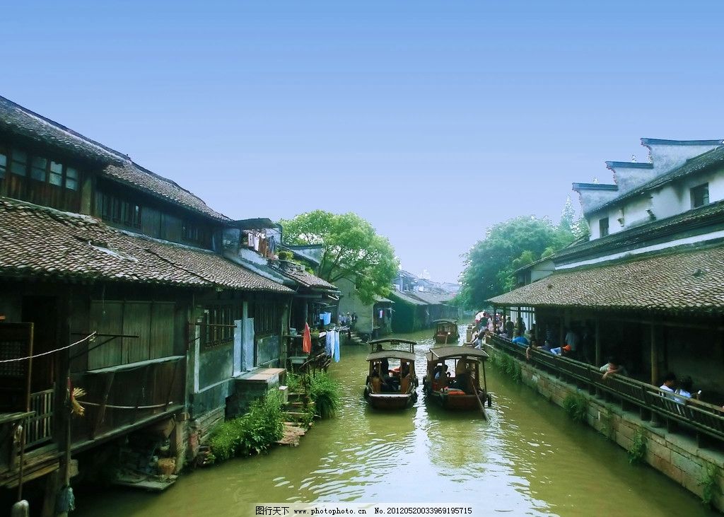 乌镇江南水乡图片,小巷 旅行 浙江 杭州 古镇 国