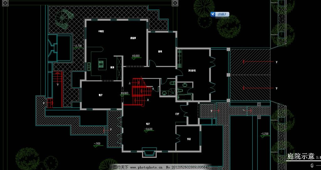 施工图 立面图 剖面图 室内设计 建筑设计 独栋 联排 双拼 叠加 别墅