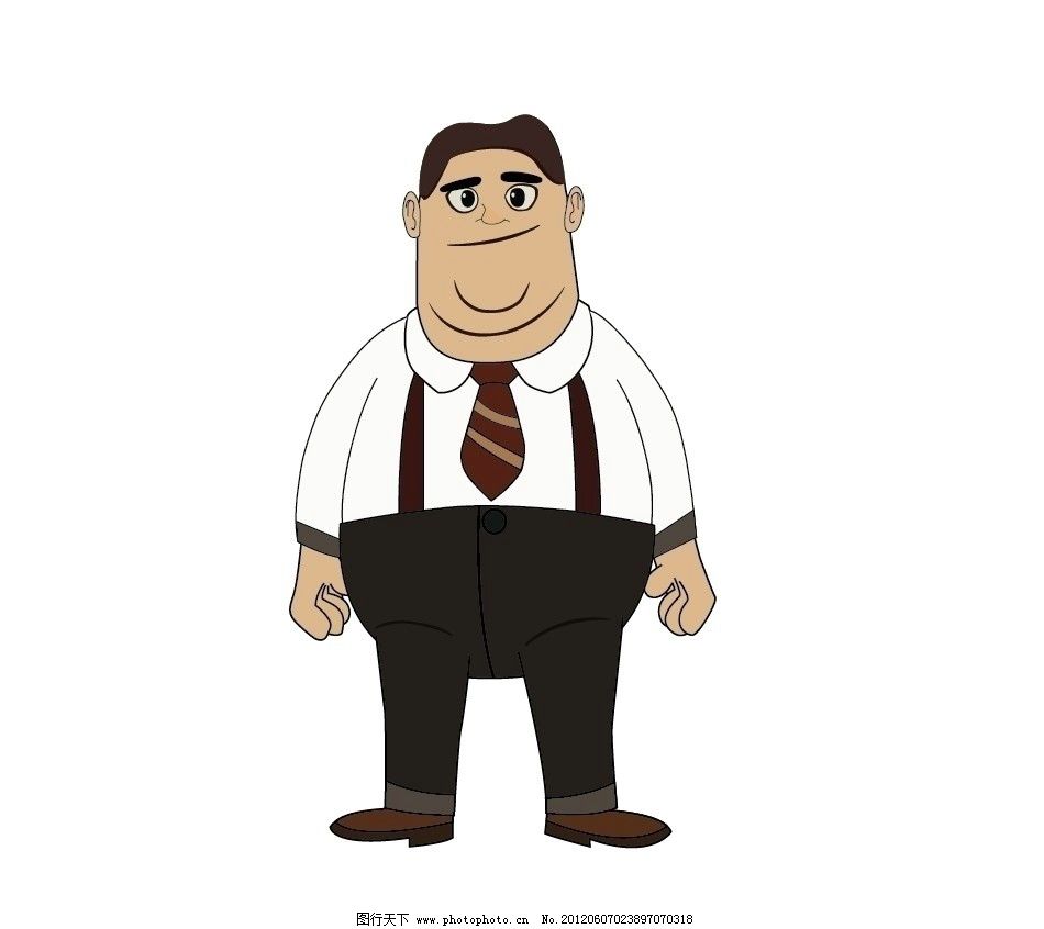 卡通人物 男胖子图片