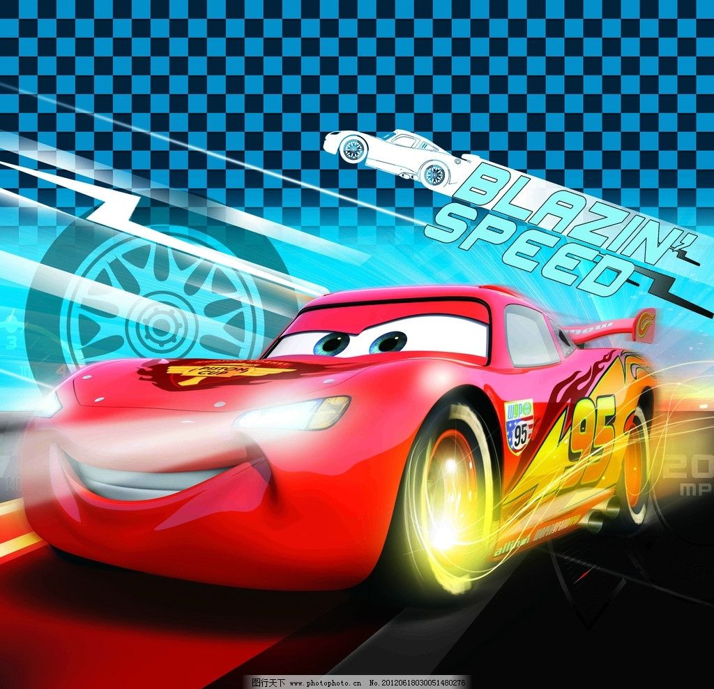 卡通赛车图片