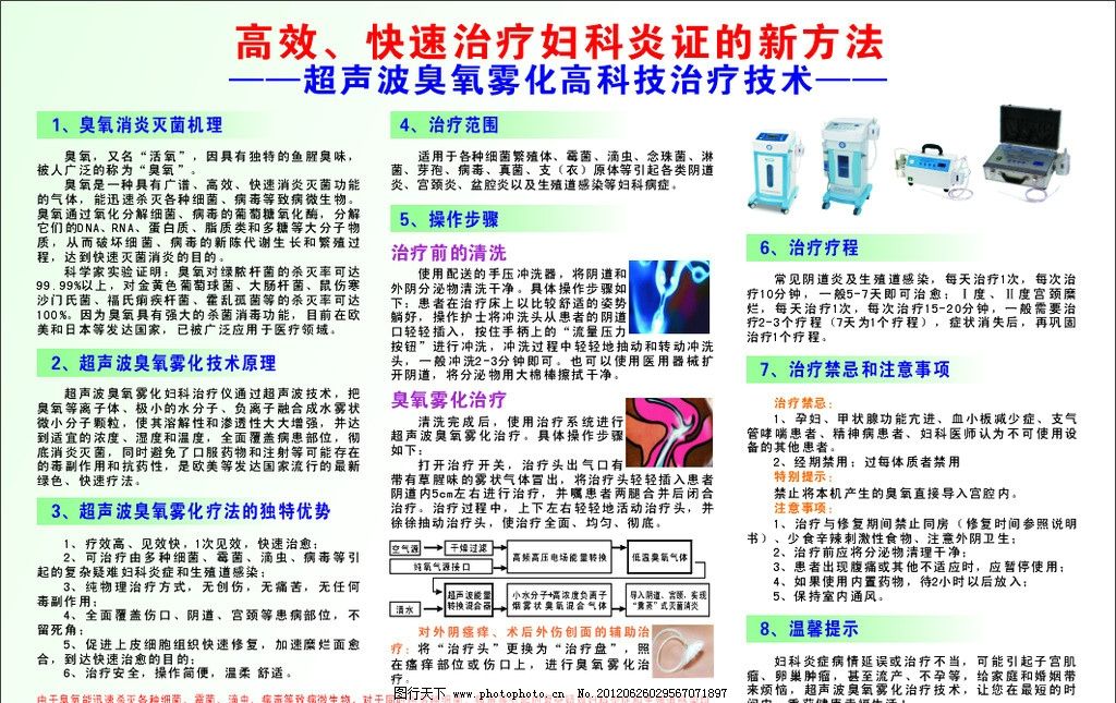 超声波臭氧雾化高科技治疗技术图片,治疗妇科