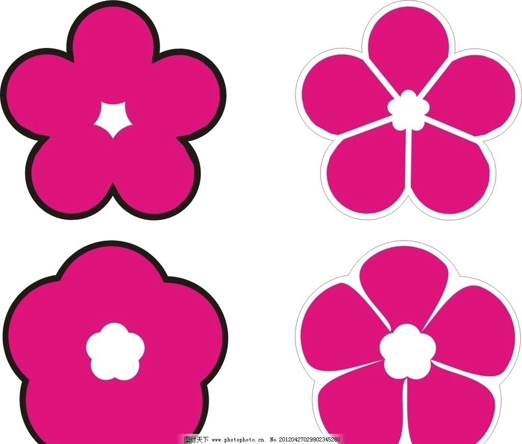 桃花梅花logo图片