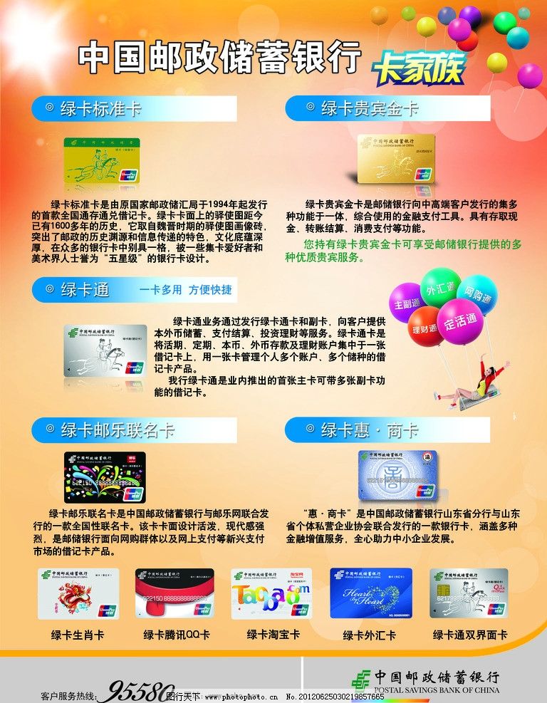 中国邮政储蓄银行借记卡图片